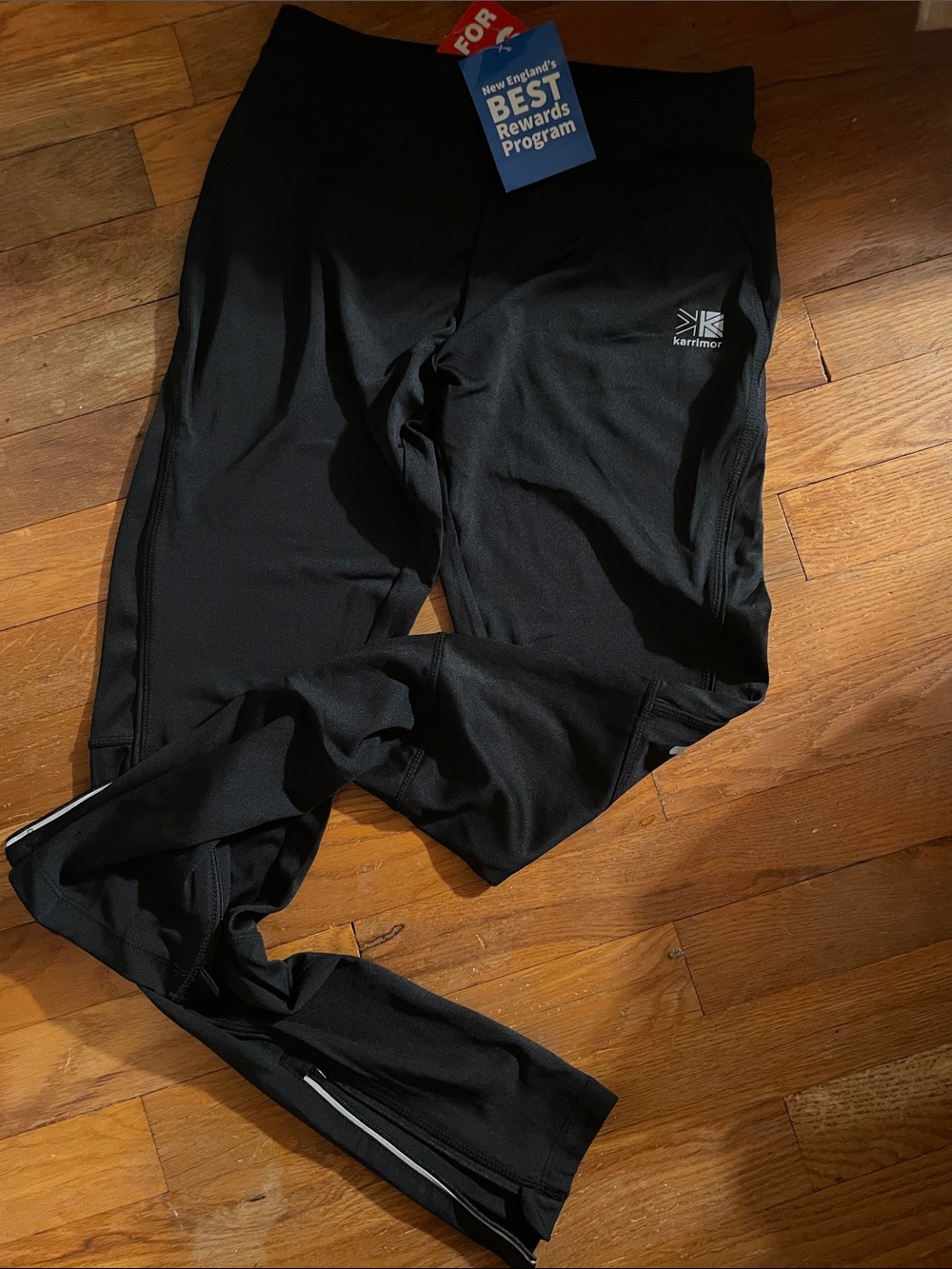 Karrimor Women’s Black Performance Running Tights with Zipper Pocket NWT W 8